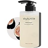 skybottle Body Wash, Refreshing and Cleansing With AHA, Deep Moisture for Dry Skin, Perfumed with Fig Fruit Woody Scent, 10.1 Fl. Oz