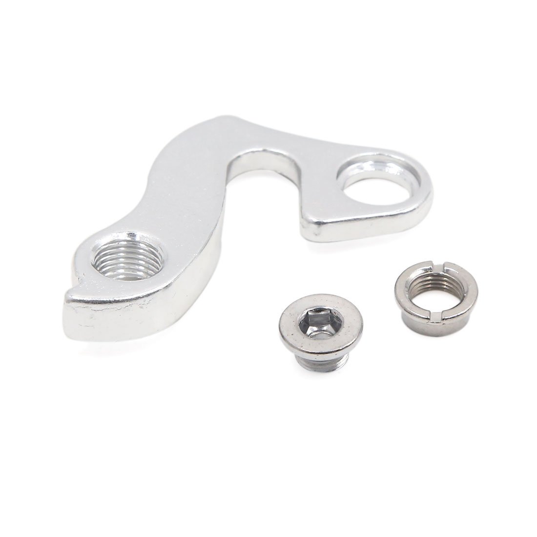 sourcing map Bike Bicycle Rear Gear Mech Derailleur Hanger Convertor Adapter Silver Tone