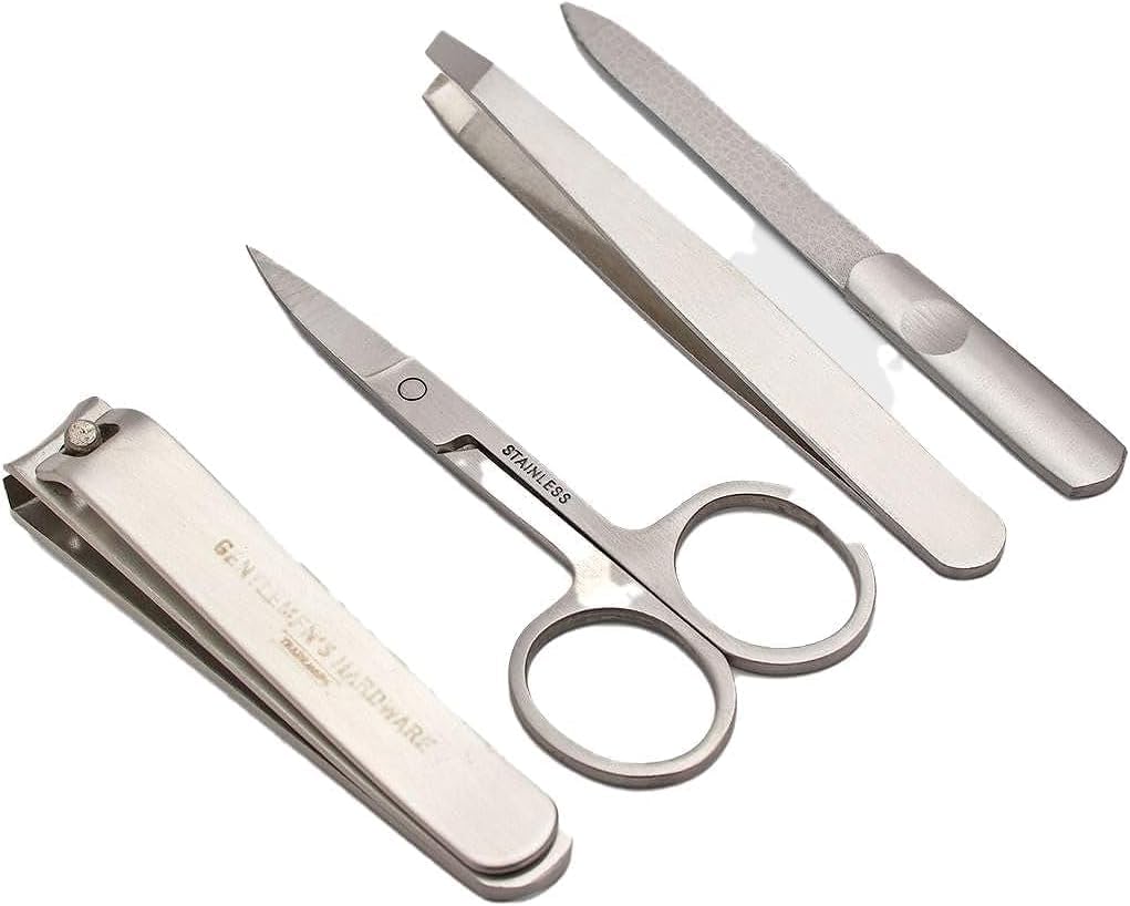 Gentlemen's Hardware 4-Piece Stainless Steel Manicure Set, Cut Above The Rest