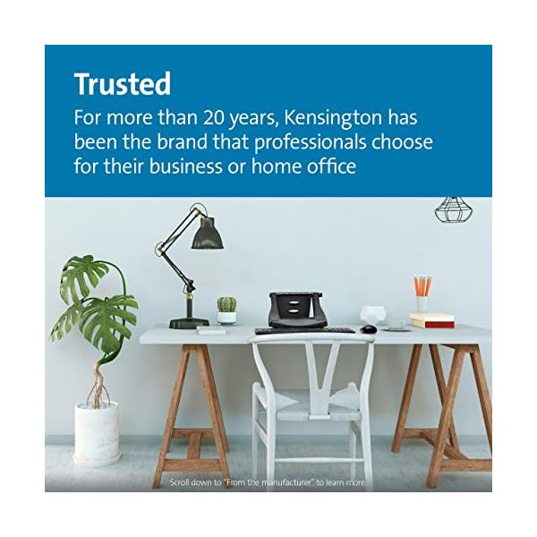 Kensington-Easy-Riser-Portable-Ergonomic-Laptop-Cooling-Stand12-17for-Windows-Mac-devices-such-as-DellToshibaHPSamsung-MacBookLenovo-with-Secure-Fit-and-SmartFit-System-Black-K52788WW Kensington Easy Riser Portable Ergonomic Laptop Cooling Stand(12"-17")for Windows & Mac devices such as Dell,Toshiba,HP,Samsung, MacBook,Lenovo with Secure Fit and SmartFit System - Black (K52788WW)