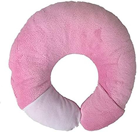 Kiddie Famous Breathable Protective Baby Head and Neck Pillow Support for Flat Head Syndrome (Pink)