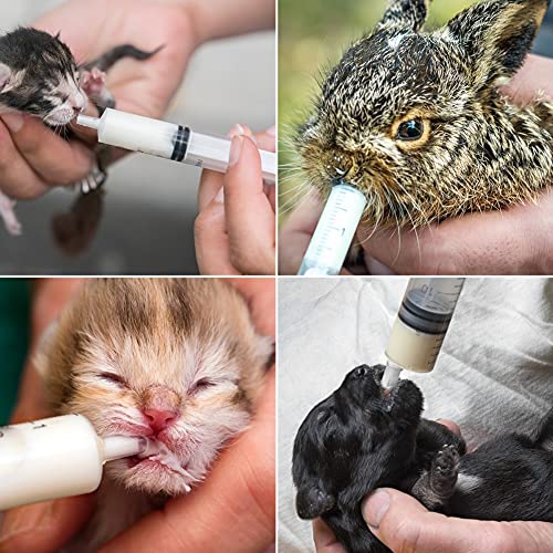 HAKACC Disposable Syringe, 5PCS 20ml Feeding Syringe Sterile Package