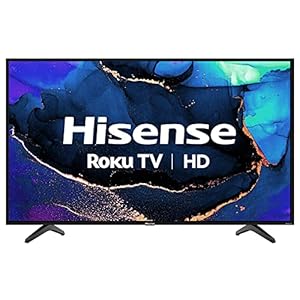 Hisense 32-Inch Class H4 Series LED Roku Smart TV with Google Assistant and Alexa Compatibility (32H4G, 2021 Model)