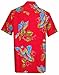 Hawaiian Shirt 39 Mens Parrot Print Beach Aloha Party Pure Red XL