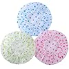 Woospa-Shower-Caps-for-WomenMen-3-Pack-Waterproof-Reusable-Bath-Cap-30cm-Width-with-Elastic-Band Woospa Shower Caps for Women/Men 3 Pack Waterproof & Reusable Bath Cap 30cm Width with Elastic Band (Pack of 3)