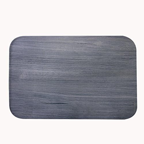Dwightnight Custom Rustic Wood Machine Washable Door Mat Indoor Outdoor Decor Rug Doormat Grey 20x32 Inches