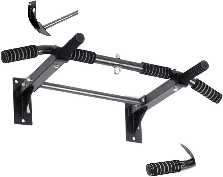 Dip Stands Pull-up Rack Sandbag Rack Fitness Equipment Muscle Rally Upper Limb Trainer Home Multifunction Horizontal Bar (Color : Black, Size : 945118cm)