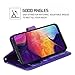 ERAGLOW Galaxy A50 Case,Galaxy A50 Wallet Case,Premium PU Leather Wallet Flip Protective Phone Case Cover w/Card Slots & Kickstand for Samsung Galaxy A50 2019 (Purple)