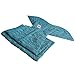 Kpblis Knitted Mermaid Tail 71-Inch-by-35-Inch Blanket Blue