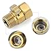 Brass Shut Off Valve Shower Flow Control Valve G 1/2 for Hand Shower, Shower Head, and Bidet Sprayer