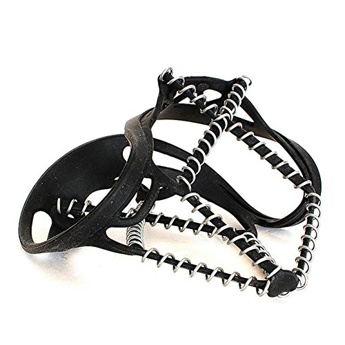 Yiwa Simple Spring Claw Crampons Non-slip Traction Outdoor Cleat Shoes Cover Boots for Ski Ice Snow Hiking Climbing Mountain Expedition - Thumbnail 4
