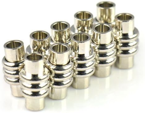 10 Sets/lot,strong Megnetic Clasp for Leather on Bacelet or Necklace with Ening Hole 5mm,pt-689(Pt-689b-10pair/lot)