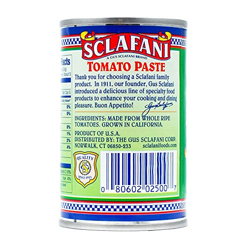 Gus Sclafani Fine Italian Imports Tomato Paste 6 oz nt wt ea (12 Pack)
