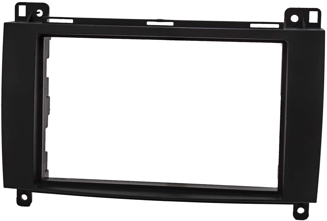 YUNTX Car Radio Fascia for Benz Mercedes A W169 B W245 Sprinter W906 Vito/Viano W639 VW Crafter Black Special Car Radio Frame Dashboard Mounting Double DIN