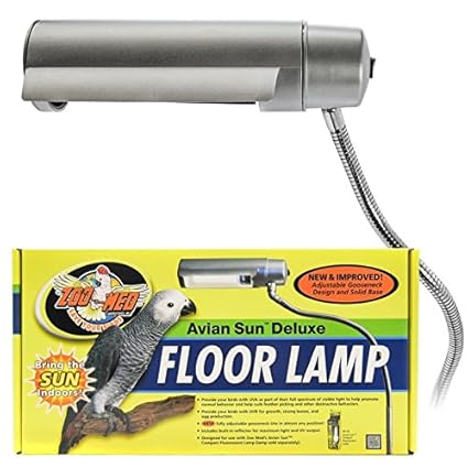 Zoo Med AFL-10E AvianSun Deluxe Standleuchte zur Beleuchtung von Vogelkäfigen