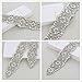 SoarDream Wedding Crystal Rhinestone Applique Bridal Wedding Applique Pearl Wedding Belts Party Dress Belt