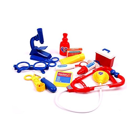 Youtop Educational Doctor Medical Kit Pretend Play Purple Set for Toddlers - Image 3