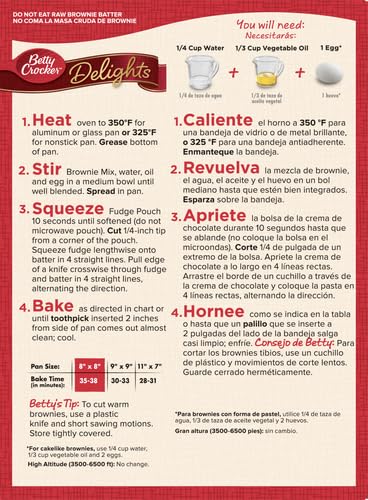 BETTY CROCKER DELIGHTS SUPREME FUDGE BROWNIE MIX, 19.1 OZ.