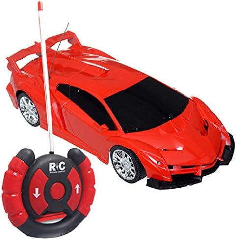 Amazemarket 19cm Random Color Baby Kids 1:24 Scale Supercar Car Model Radio Remote Control 2 Channels RC Toy Indoor Outdoor Playmate Gift Electronic Device Hand-eye Coordination (ransom color)
