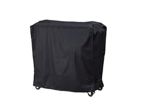 J&C 35x20x34in Cooler Cart Cover-Black Waterproof UV Resistant Patio Rolling Cooler for Most of 80 QT Patio Ice Chest Party