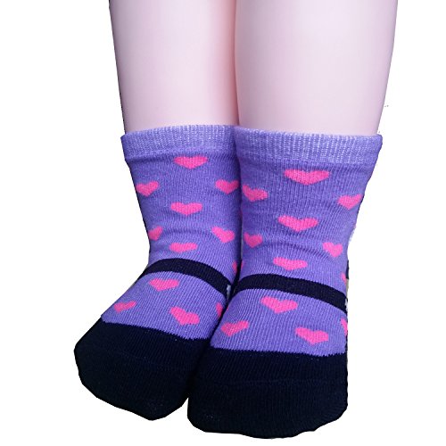 NonSkid Gripper Assorted 6 Pairs 1224 Months Baby Girl Toddler Socks