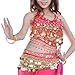 BellyLady Tribal Belly Dance Halter Banadge Bra Top with Pad-Rosered