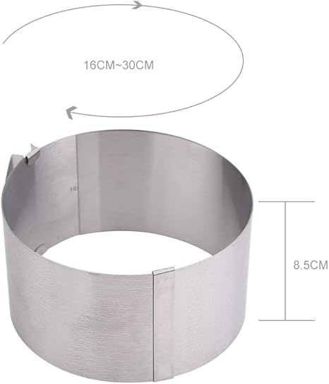 Moules A Gateaux Moules Ronds Moules A Patisserie Lot De 6 Delleu Moule A Gateau En Acier Inoxydable Avec Un Cercle De Gateau