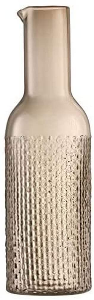 LSA Wicker Carafe in Taupe with Elegant Design - Modern Drink Serveware Durable Decanter - 41 oz