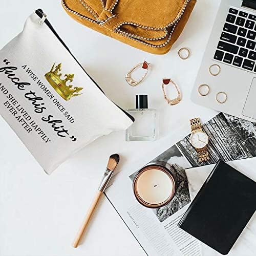 Makeup Cosmetic Bags for Women - Luck This S-hit - Funny Travel Bags Cotton Zipper Pouch for Birthday Retirement Birthday Anniversary Commemorative gifts 7 Makeup Cosmetic Bags for Women - Luck This S-hit - Funny Travel Bags Cotton Zipper Pouch for Birthday Retirement Birthday Anniversary Commemorative gifts