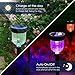 Ollivage Solar Pathway Lights Outdoor, Solar Garden Lights Color Changing Solar Landscape Lighting Weatherproof Auto On/Off for Lawn Patio Yard Walkway Sidewalk Driveway, 6 Pack