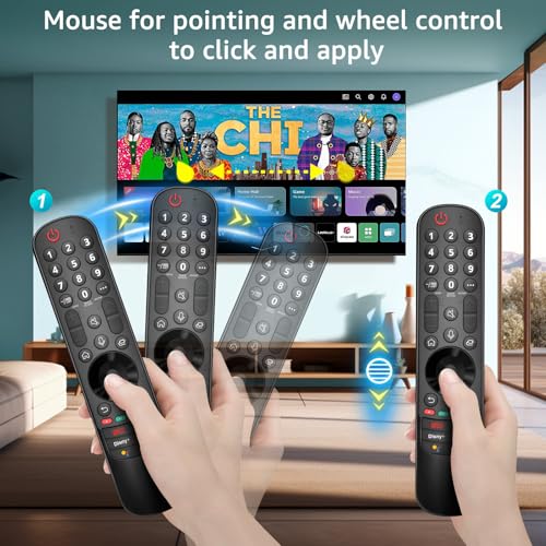 For LG-Mando-Smart-TV, Universal Magic Remote Control for LG XXX, Compatible with MR21, MR22, MR23, MR24, AKB76037605 and AKB76040301