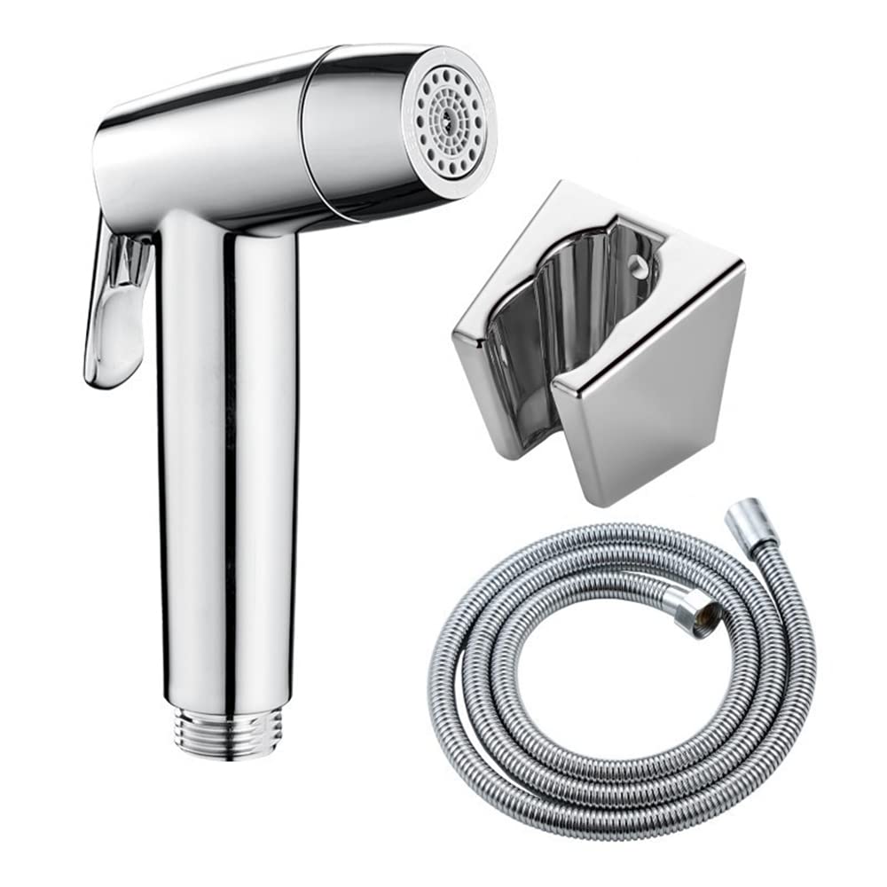 Handheld Bidet Sprayer - Stainless Steel Douche Toilet Sprayer with Hose Bidet, for Muslim Shower, Toilet Cleaning, Pet Bath