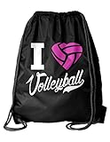 I Love Volleyball Sackpack Drawstring Back Pack