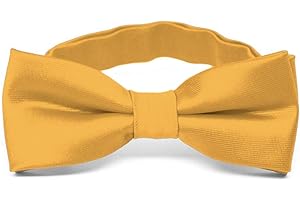 tiemart Boys' Pre-Tied Adjustable Band Collar Bow Tie For 0 to 10 Years Old