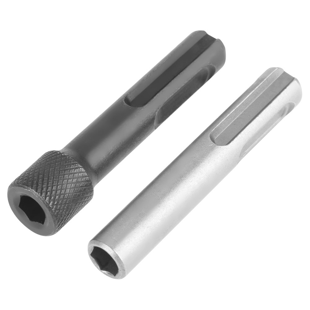 Hex Shank Screwdriver Set with SDS Drill Adapter, 1/4 Drive Impact Driver Kit, 2-Piece Screwdriver Holder & Drill Bit Organizer for SDS Plus Hammer Drilling Tools