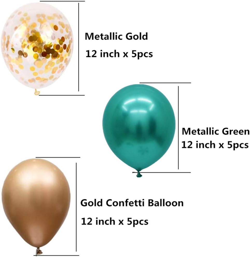 onehous 15 PCS Metallic Party Balloons Glossy Metal Pearl Latex ...