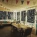 IMAGE 8 Modes Curtain Lights 9.8x6.6 Foot 224 LED String Lights Fairy String Lights for Wedding Party Home Garden Indoor Outdoor Wall Backdrops Decorations Waterproof UL Safety Standard Warm White