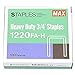 Max Heavy Duty Staples 3/4 Inch 1220FA-H - Box of 1000 Staples