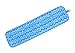 Rubbermaid Commercial FGQ41000BL00 Q410 HYGEN Microfiber Room Mop Pad, Damp, Single-Sided, 18-Inch, Blue (Pack of 3)