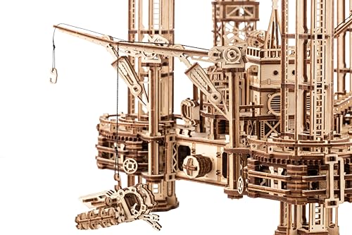Wood Trick 3D Wooden Puzzle for Adults Kids to Build - Interactive Mobile Platform - DIY Engineered Wood Models 3D Mechanical Project Wooden Puzzle Model Kits