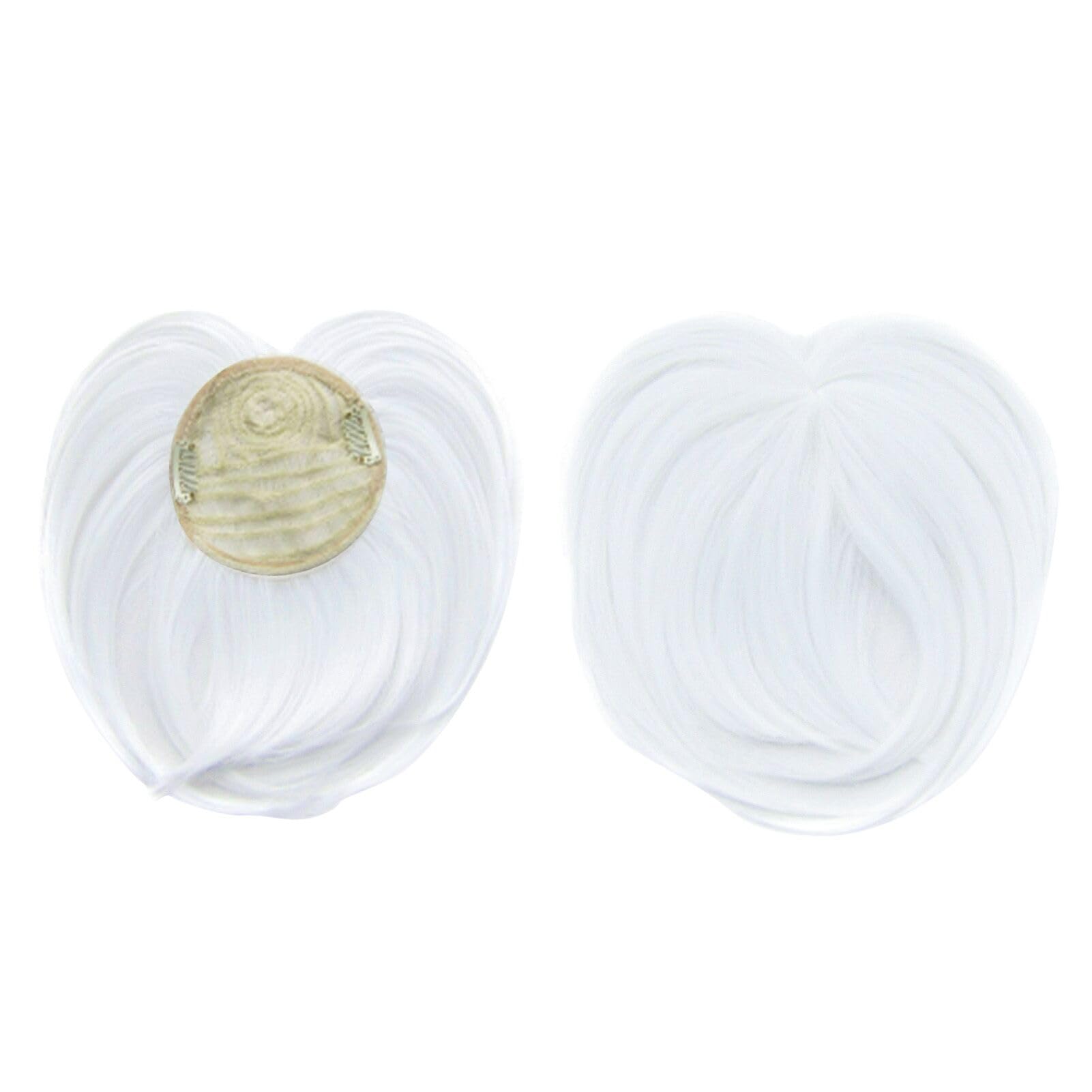 Faringoto White Hair Extensions for Women Invisible Toupee Thinning Hair Extensions Wig Hairpiece Thick Top Hair Pieces — image 1