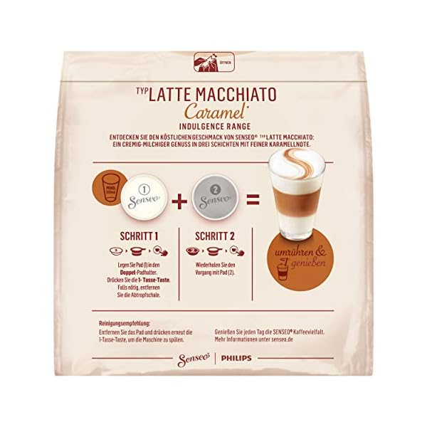 SENSEO Pads Typ Latte Macchiato Caramel Senseopads Kaffeepads 10x5 Getränke – Bild 6