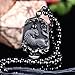 Pure Natural Zodiac Necklace Pendant Made of Obsidian Gemstone Horoscope Animal Sign Amulet (Tiger，Enthusiastic)