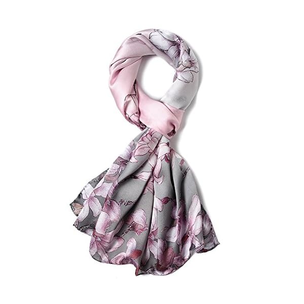 STORY OF SHANGHAI Bufandas de 100% Seda de Morera Pañuelo Mujer Seda Chal Estolas Madre y Dama Regalos para Mujeres | DeHippies.com