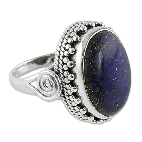 Novica lapis lazuli .925 sterling silver handcrafted co…