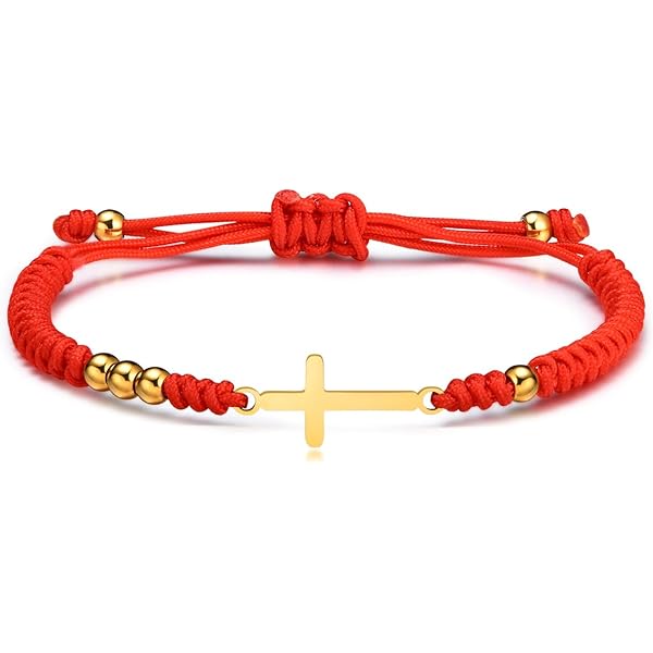 Red String Bracelet For Baby & Kids - Adjustable Sterling Silver Bead Amulet, Gift For Grandchildren, Birthday, Baptism