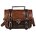 ECOSUSI Women PU Leather Satchel Purse Vintage Small College Crossbody Messenger Bag Work Cross-body Bag