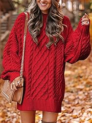 ANRABESS Women's Loose Crewneck Oversize Sweater