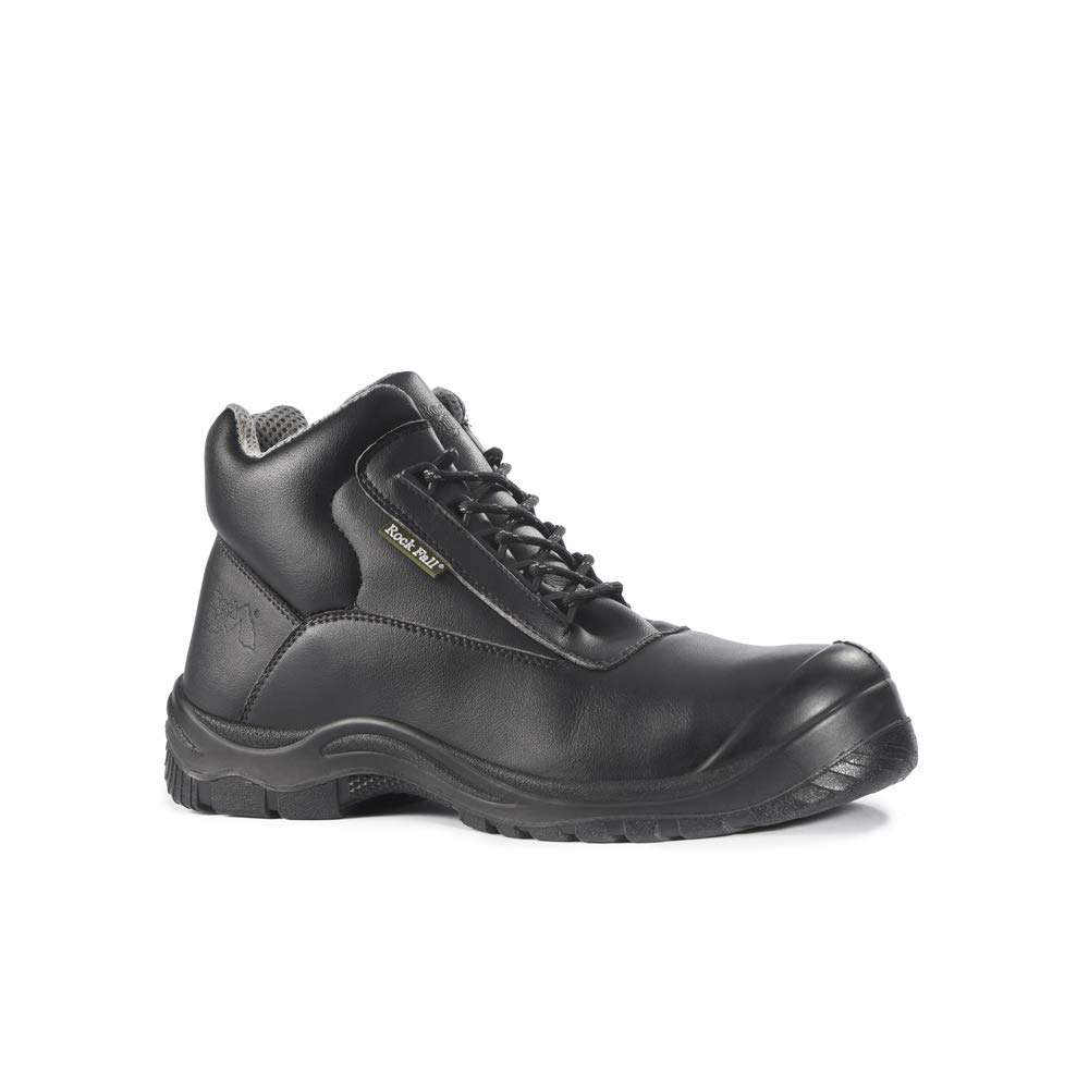 Rock Fall RF250 Rhodium Chemical Resistant Safety Boot Size 12- Black