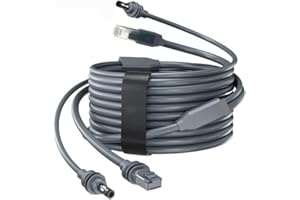 Extended Ethernet Cable with Charging Adapter for Starlink Mini Router Connection CAT5E Waterproof Copper Core Special Connec